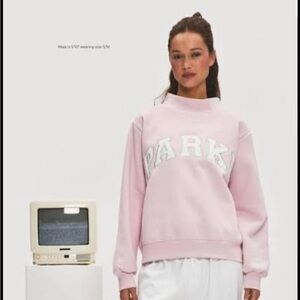 LIMITED EDITION Parke Sprinkle Pink Mockneck Fleece Lined